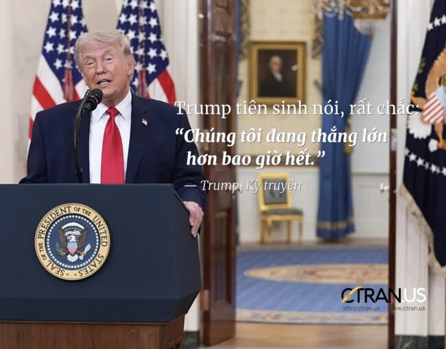 Trump tuyên bố “Chúng tôi đang thắng lớn hơn bao giờ hết”