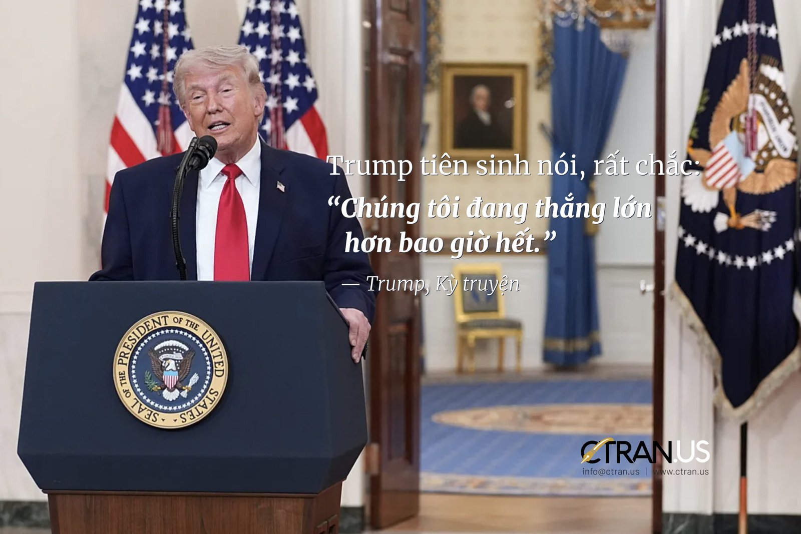 Trump tuyên bố “Chúng tôi đang thắng lớn hơn bao giờ hết”